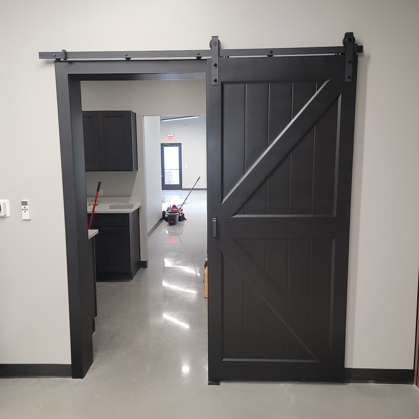 Barn door in Winter Garden, built by Moss Maintenance