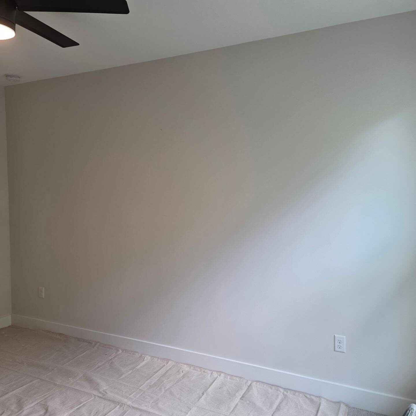 Picture-Frame Molding Wall, before the work