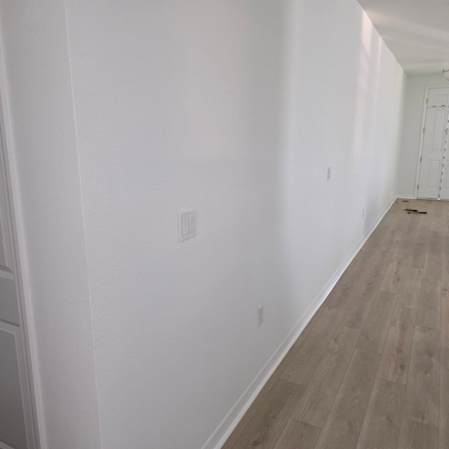 Hallway Wainscoting, before the work in Mount Dora